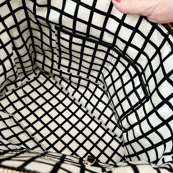 Kate Spade New York Emma Lane Maya Saffino Leather Tote Thistle Blue EXCELLENT - Picture 8 of 10